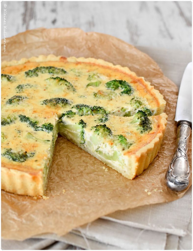 Brokkoli Quiche mit Gruyère - Kleines Kulinarium