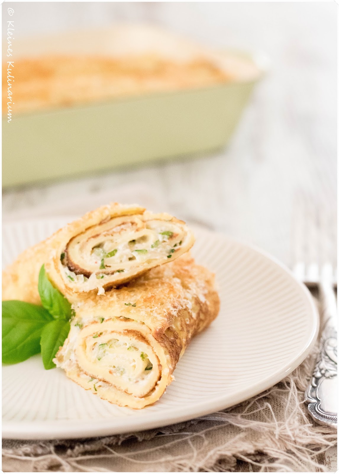 Pfannkuchen mit Zucchini-Ricotta-Füllung - Kleines Kulinarium