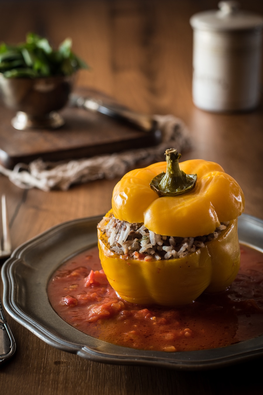 Gefüllte Paprika wie von Muttern - Kleines Kulinarium