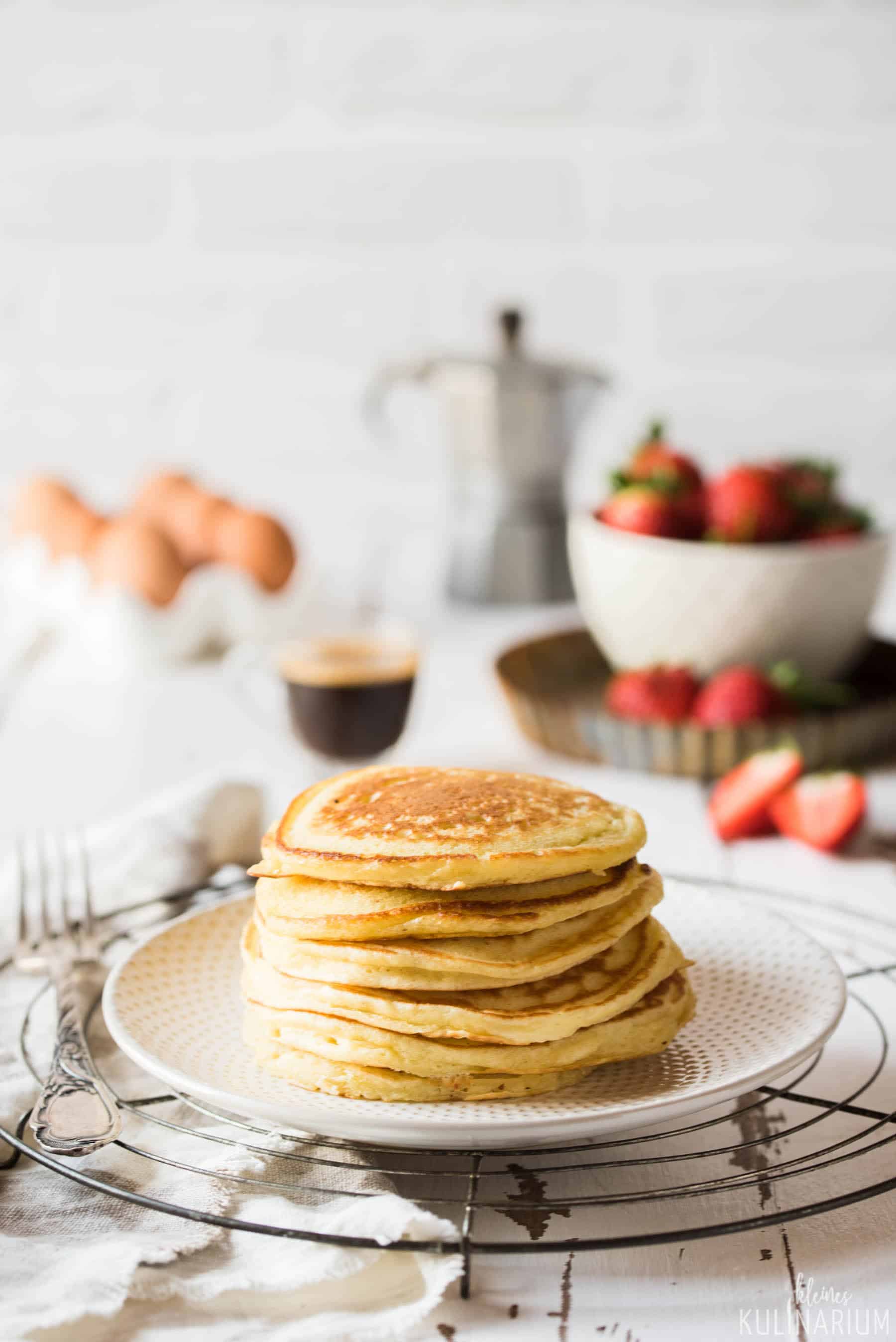 Fluffing Pancakes mit Buttermilch - Kleines Kulinarium