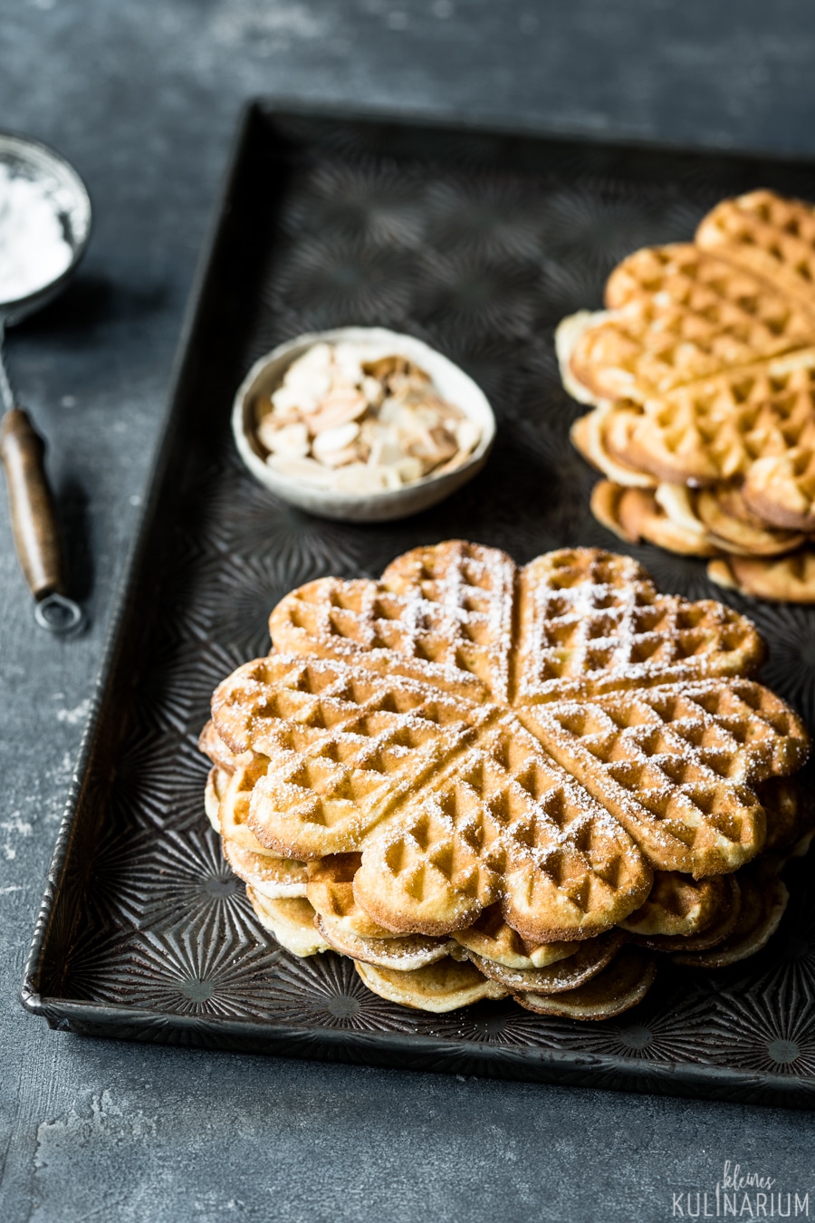 Herzchenwaffeln ein Klassiker aus Kindheitstagen - Kleines Kulinarium