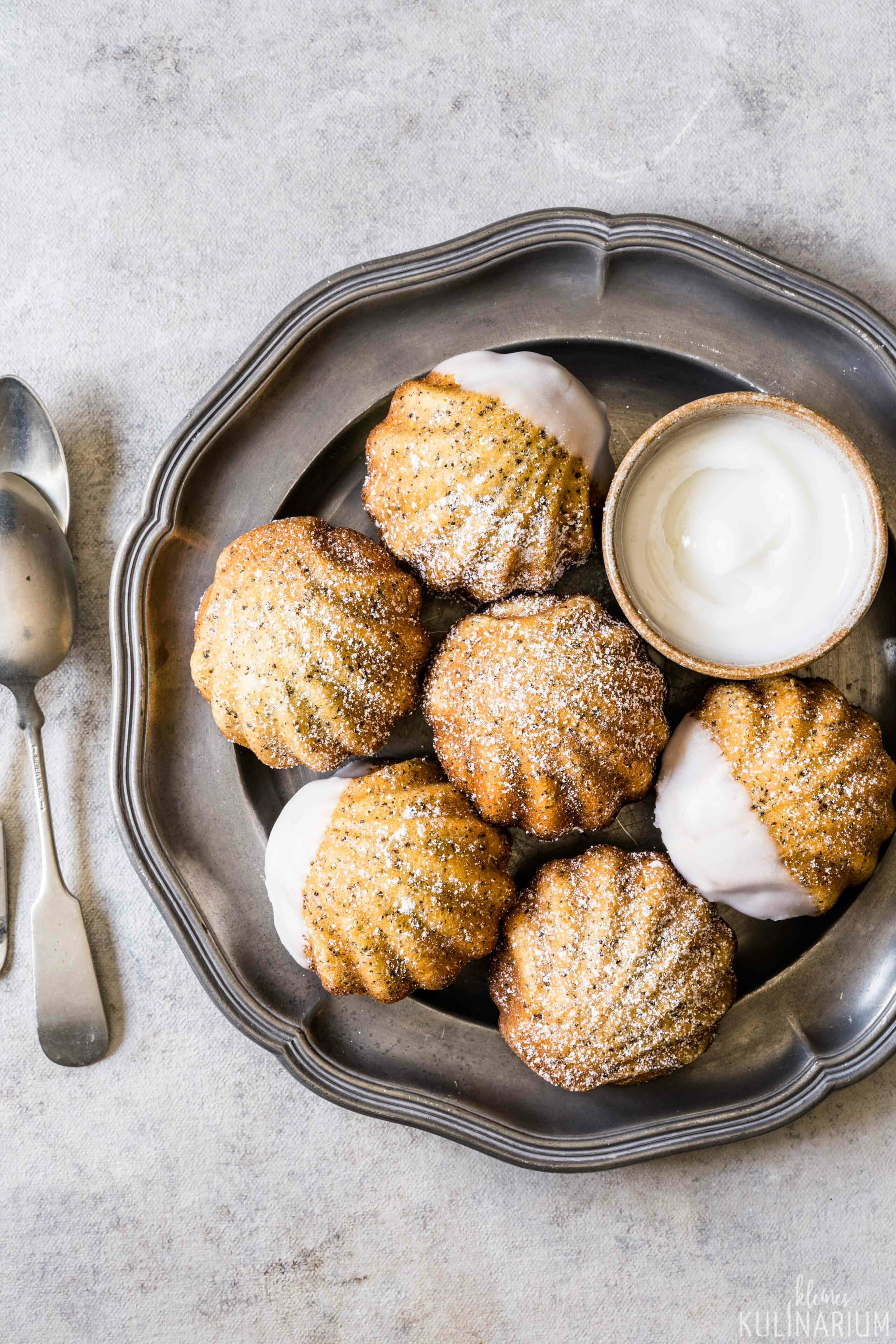 Zitronen-Mohn-Madeleines - Kleines Kulinarium