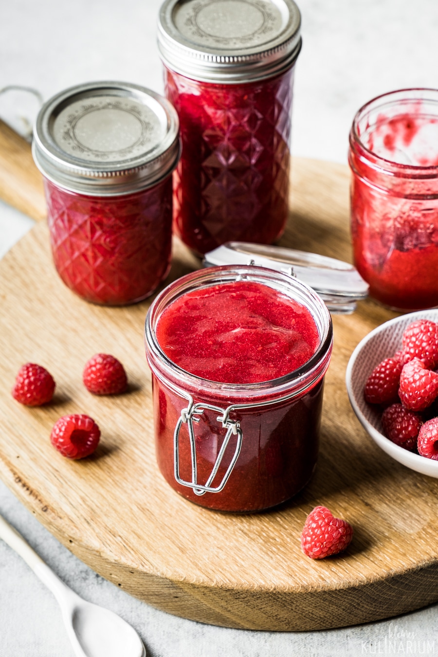 Himbeermarmelade ohne Gelierzucker - Kleines Kulinarium