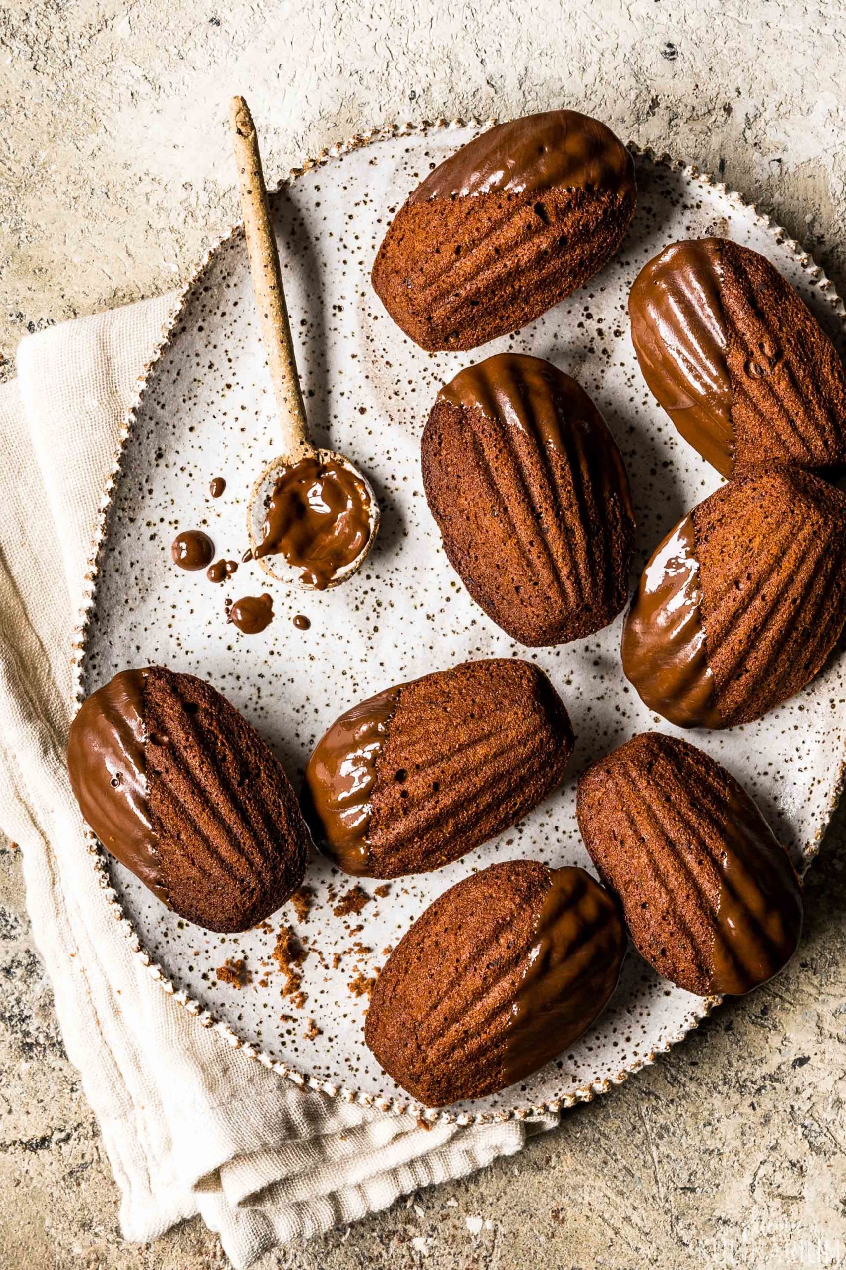 Madeleines au chocolat Schokoladen Madeleines - Kleines Kulinarium